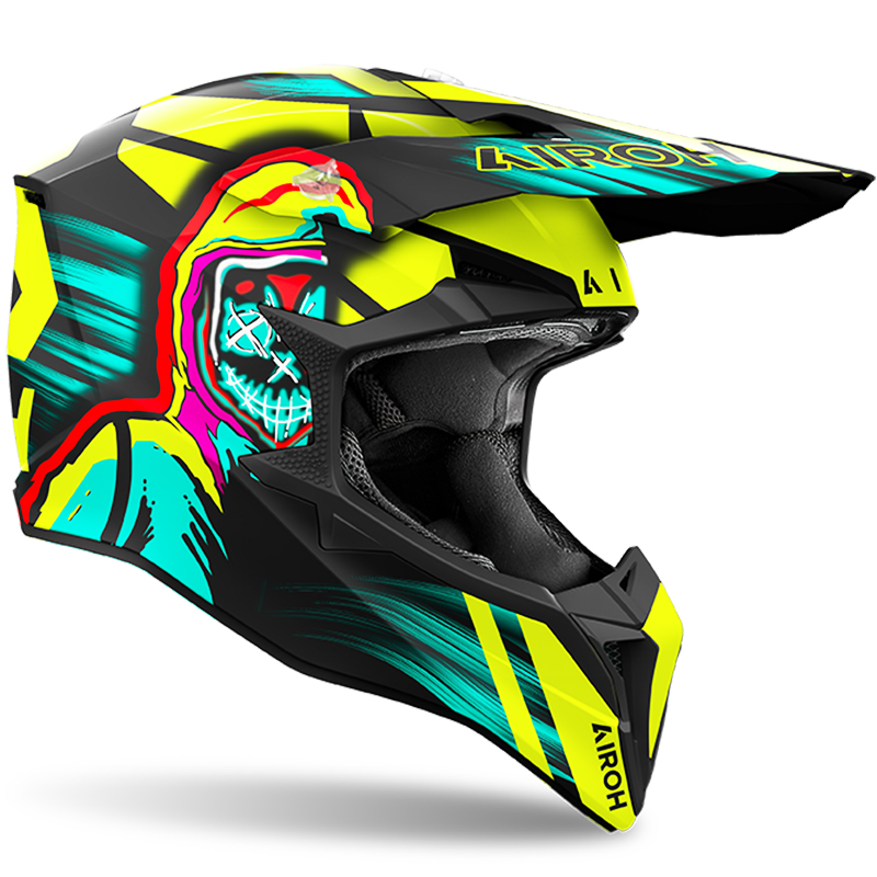 CASCO AIROH WRAAAP CYBER YELLOW MATT