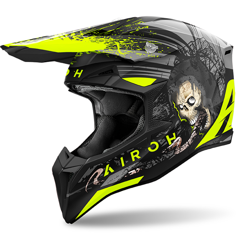 CASCO AIROH WRAAAP DARKNESS MATT