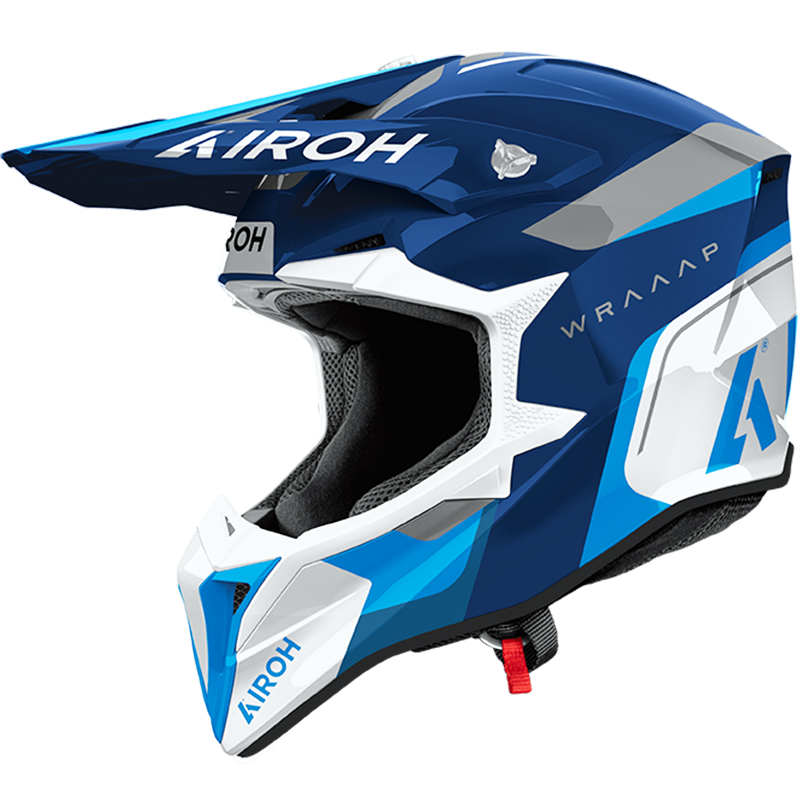 CASCO AIROH WRAAAP CONQUER BLUE GLOSS