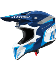 CASCO AIROH WRAAAP CONQUER BLUE GLOSS