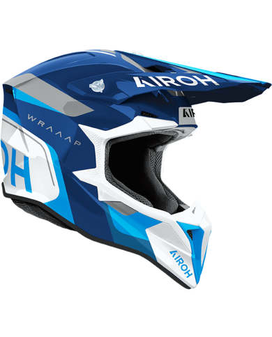 CASCO AIROH WRAAAP CONQUER BLUE GLOSS