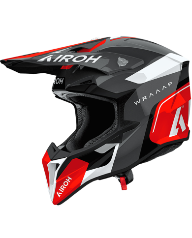 CASCO AIROH WRAAAP CONQUER RED GLOSS