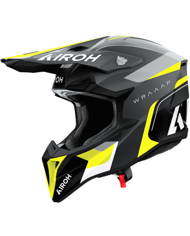 CASCO AIROH WRAAAP CONQUER YELLOW MATT