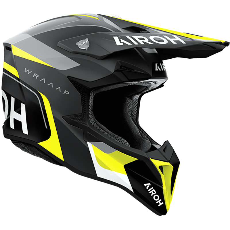 CASCO AIROH WRAAAP CONQUER YELLOW MATT
