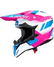CASCO AIROH WRAAAP VISION PINK GLOSS