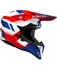 CASCO AIROH WRAAAP VISION RED/BLUE GLOSS