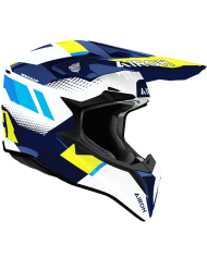 CASCO AIROH WRAAAP VISION YELLOW/BLUE GLOSS