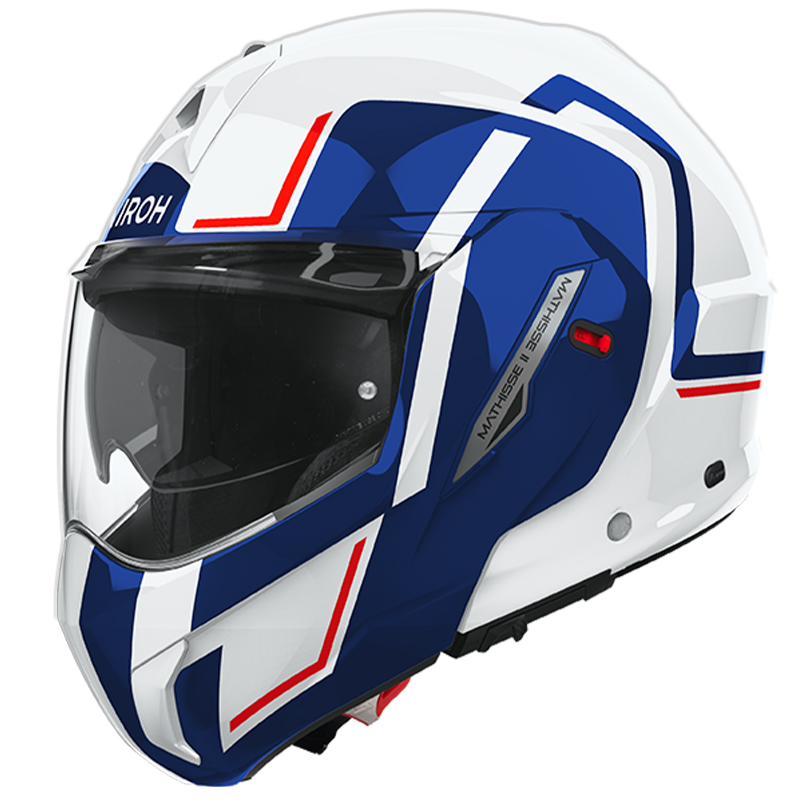 CASCO AIROH MATHISSE II GENIUS BLUE/RED GLOSS