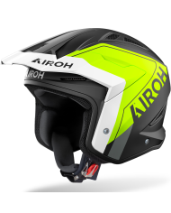 CASCO AIROH TRR II HUNT CARBONO YELLOW MATT