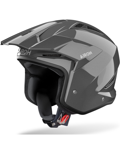 CASCO AIROH TRR II CARBONO DARK GREY GLOSS