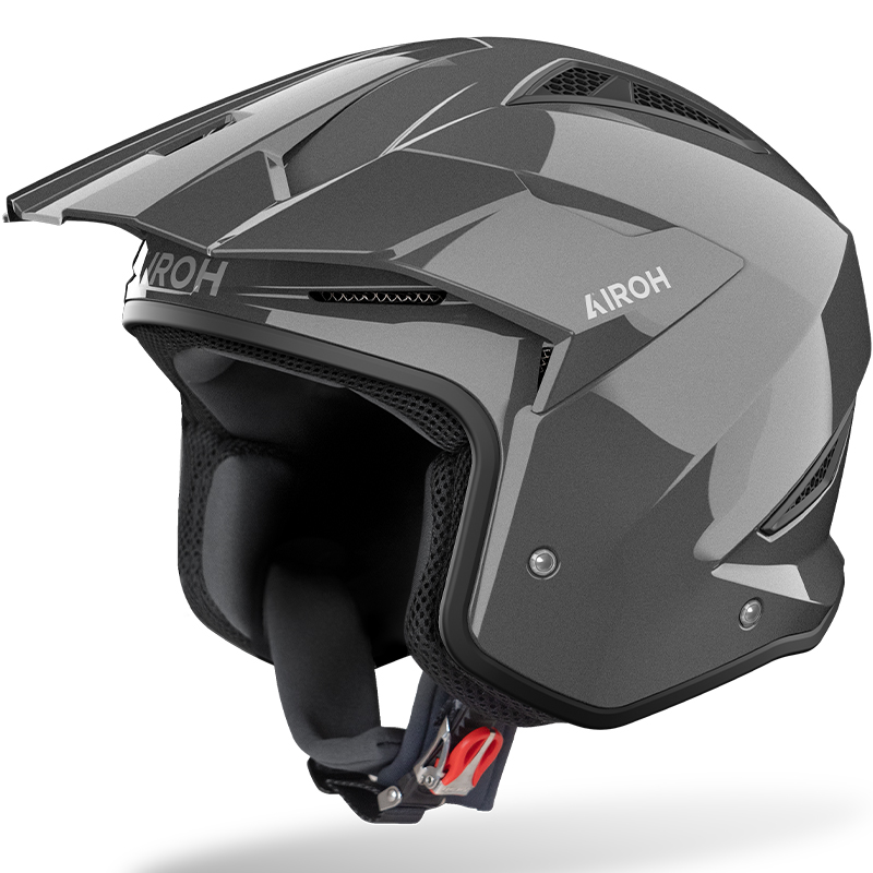CASCO AIROH TRR II CARBONO DARK GREY GLOSS