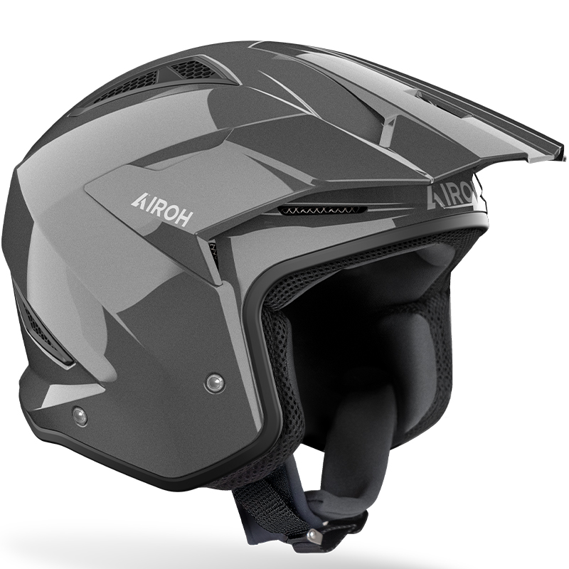 CASCO AIROH TRR II CARBONO DARK GREY GLOSS