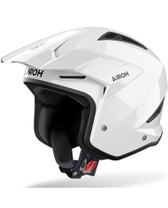 CASCO AIROH TRR II CARBONO WHITE GLOSS