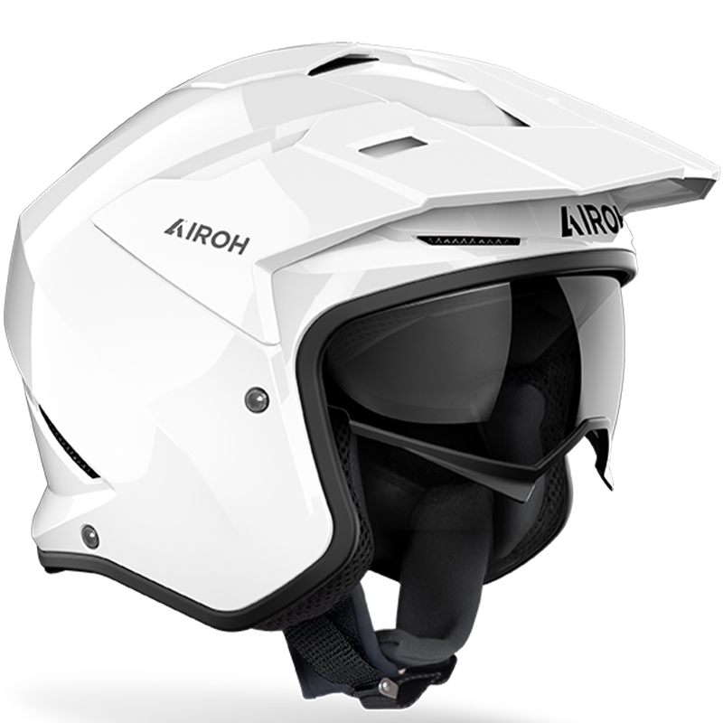 CASCO AIROH KOMBAKT WHITE GLOSS