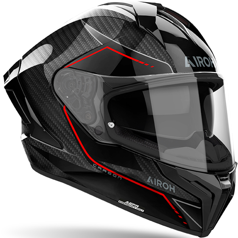 CASCO AIROH MATRYX CARBON STYLISH GLOSS
