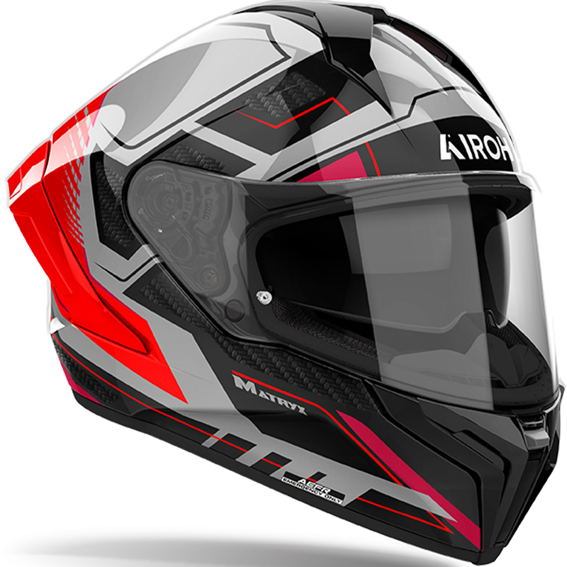 CASCO AIROH MATRYX ROCKET RED GLOSS