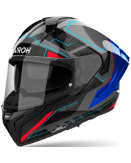 CASCO AIROH MATRYX ROCKET BLUE/RED GLOSS