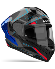 CASCO AIROH MATRYX ROCKET BLUE/RED GLOSS
