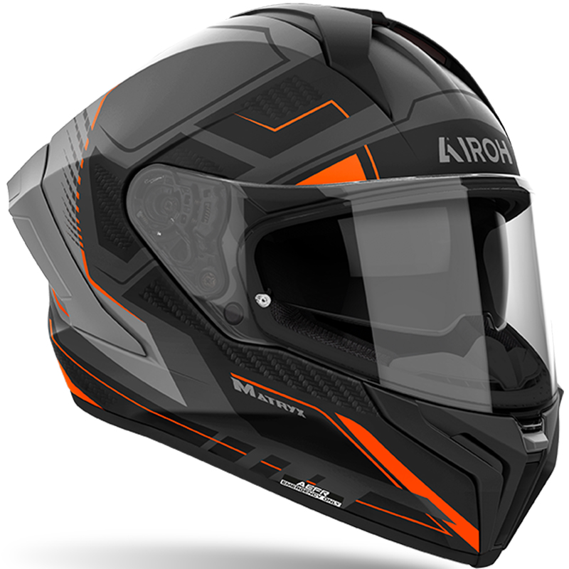 CASCO AIROH MATRYX ROCKET ORANGE MATT