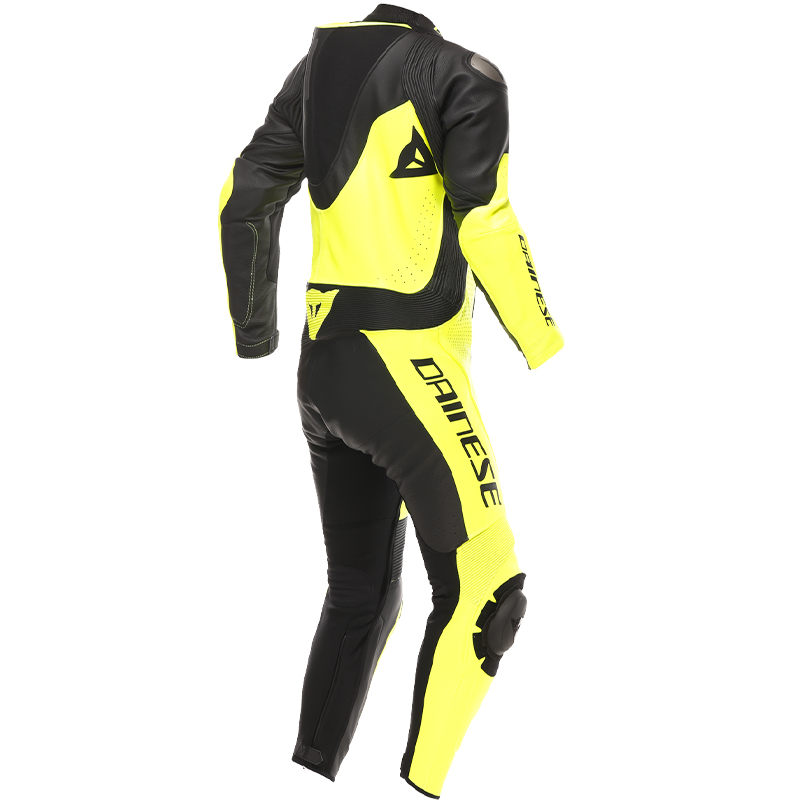 MONO DAINESE DEMON SPRINT PROFESIONAL PERFORADO BLACK/YELLOW-FLUO