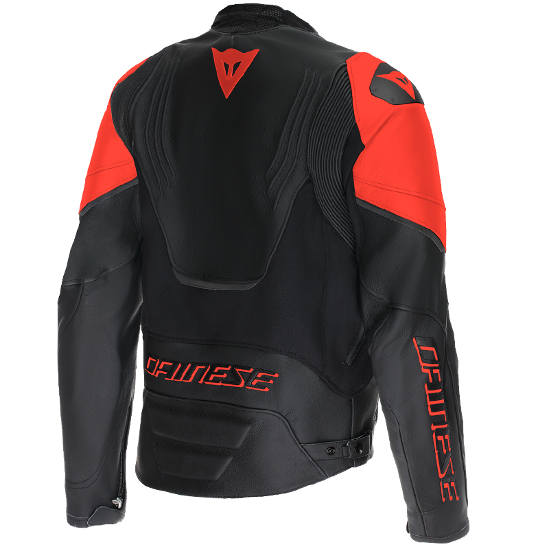CHAQUETA DAINESE RACING 5 NEW BLACK/BLACK/RED FLUO