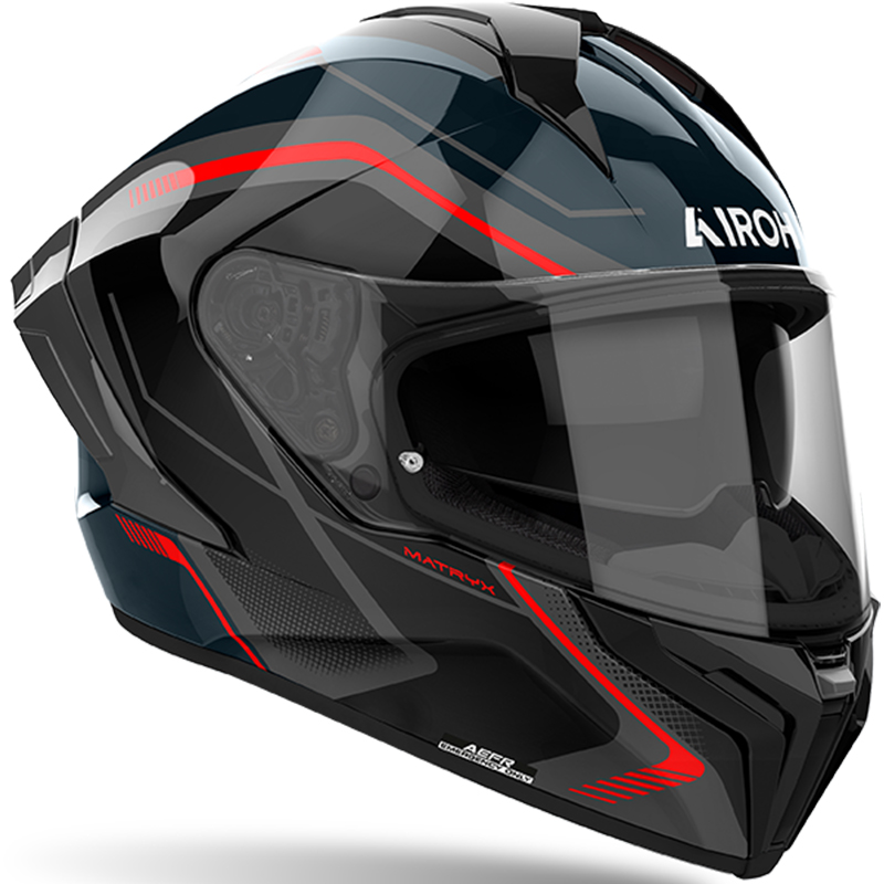 CASCO AIROH MATRYX WIDE RED GLOSS