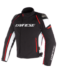 CHAQUETA DAINESE RACING 3 D-DRY NEGRO/BLANCO/ROJO FLUOR