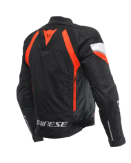 CHAQUETA DAINESE AVRO 5 TEX BLACK/RED FLUO/WHITE