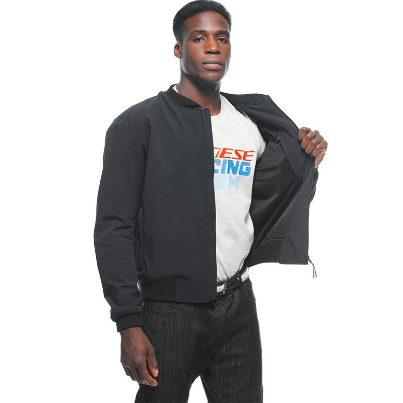 CHAQUETA DAINESE CORTAVIENTOS BHYDE NO-WIND TEX NEW BLACK