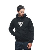 SUDADERA DAINESE DAEMON-X SAFETY HOODIE FULL ZIP NEW BLACK/BLACK/WHITE