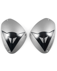 DESLIZADERAS DAINESE DETS ALUMINUM KNEE PLATES ALUMINUM/BLACK | Deslizaderas rodillas de moto | %brands%