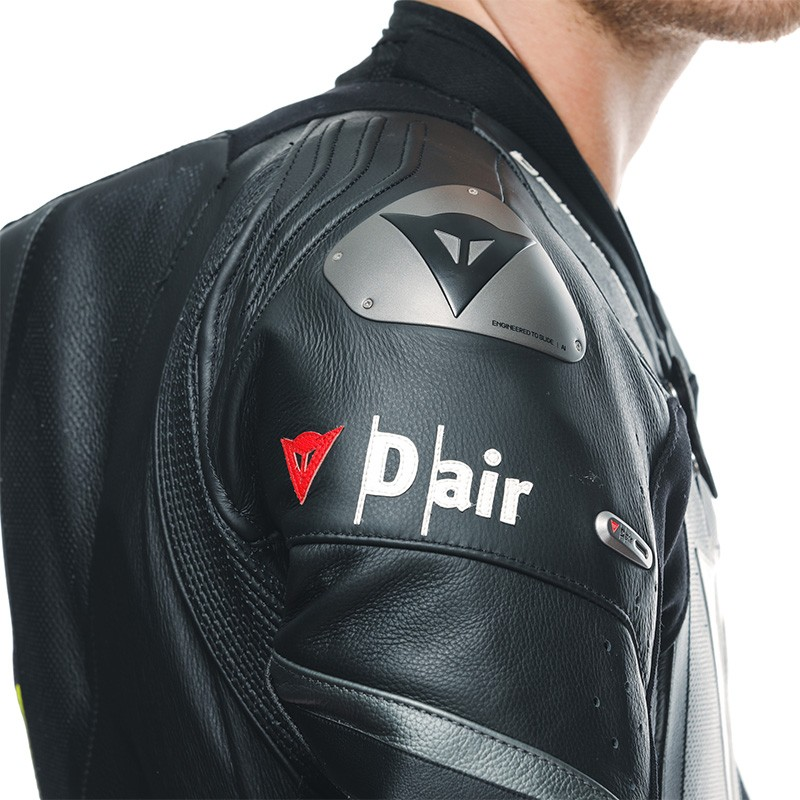 MONO DAINESE MISANO 3 D-AIR PERFORADO NEW BLACK/ANTHRACITE/FLUO YELLOW | 1 Pieza de moto | %brands%