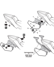 KIT DE FIJACION ALFORJAS SHAD K0Z667SE KAWASAKI Z650/NINJA 650 | Fijaciones Alforjas de moto | %brands%