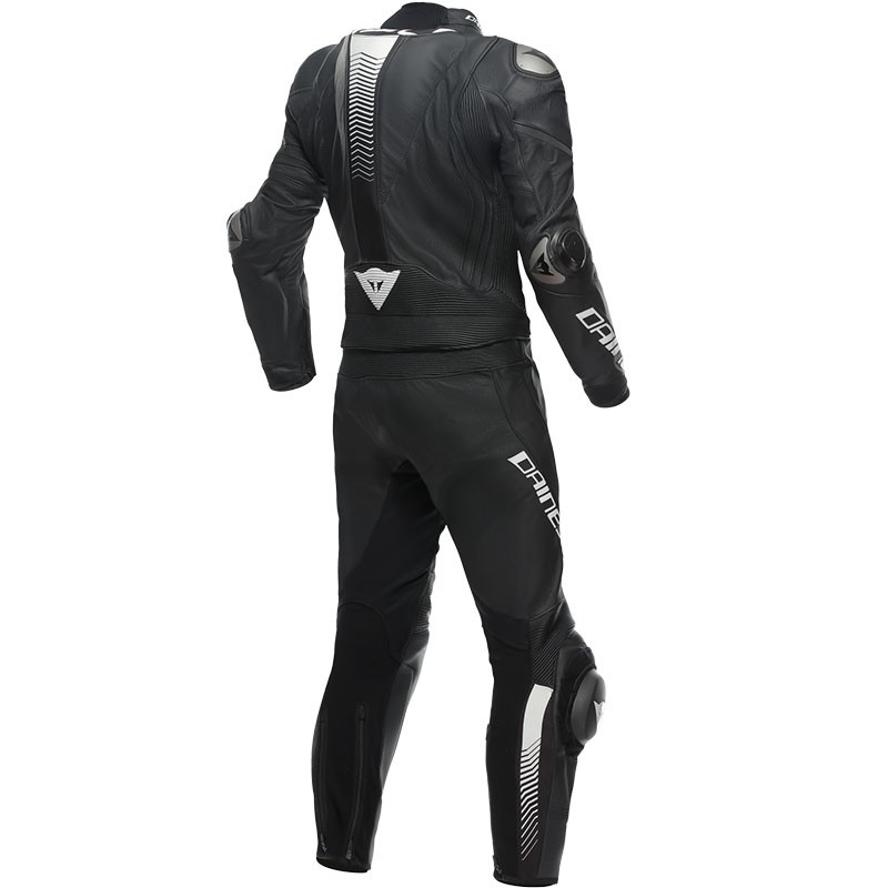 MONO DAINESE LAGUNA SECA 5 DIVISIBLE BLACK/WHITE TALLAS ESPECIALES | 2 Piezas de moto | %brands%