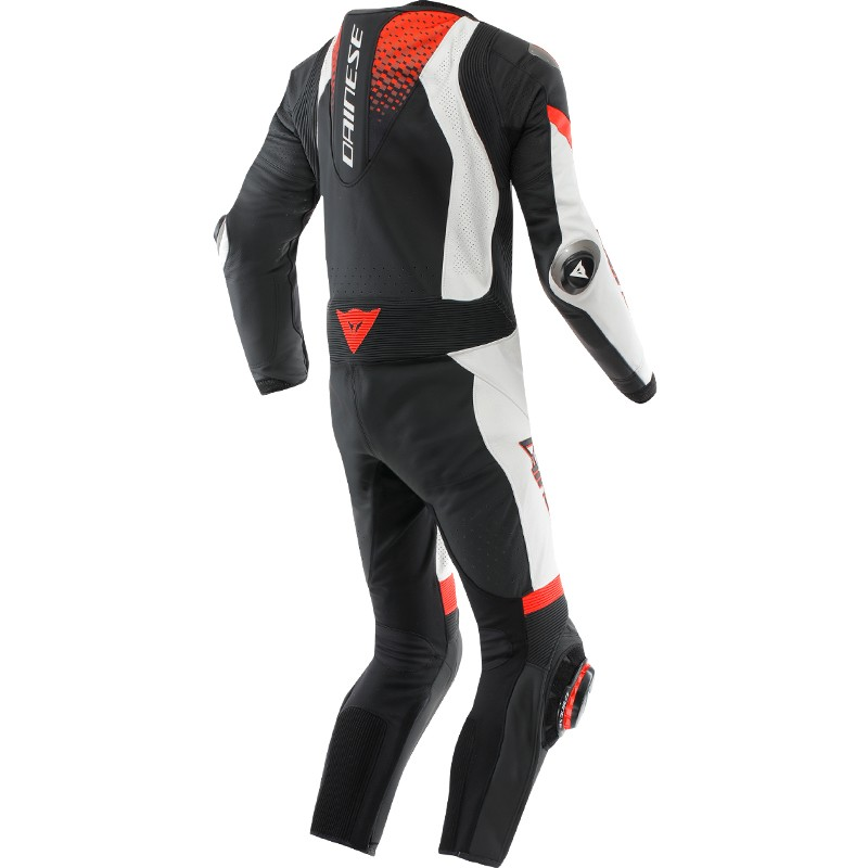 MONO DAINESE LAGUNA SECA 6 PROFESIONAL PERFORADO NEW BLACK/WHITE/RED-FLUO | 1 Pieza de moto | %brands%