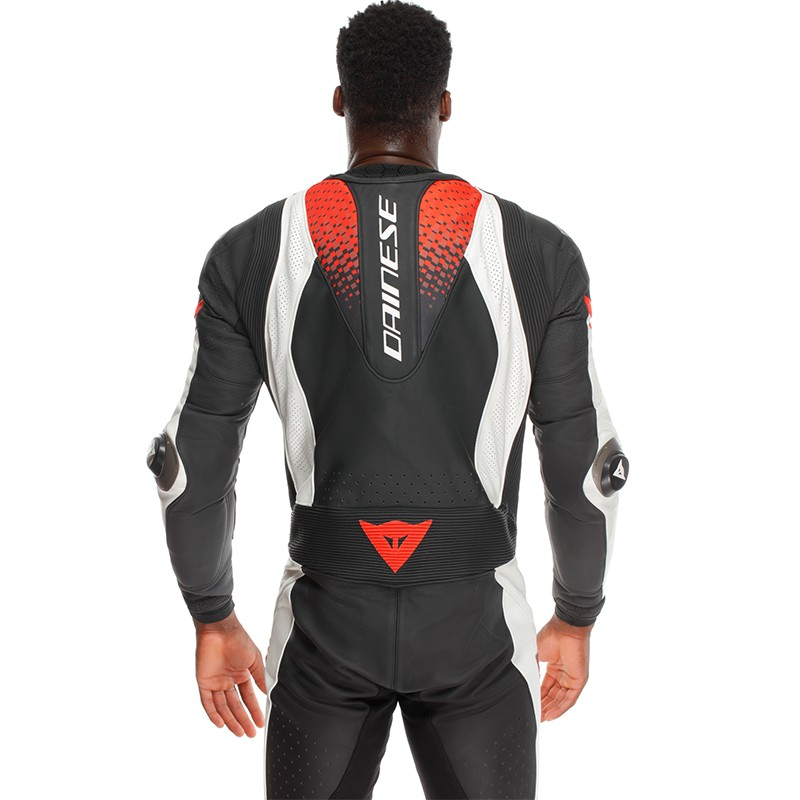 MONO DAINESE LAGUNA SECA 6 PROFESIONAL PERFORADO NEW BLACK/WHITE/RED-FLUO | 1 Pieza de moto | %brands%