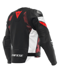 CHAQUETA DAINESE AVRO 5 LEATHER JACKET NEW BLACK/LAVA-RED/WHITE | Cuero de moto | %brands%