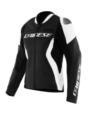 CHAQUETA DAINESE RACING 5 LADY NEW BLACK/WHITE | Cuero de moto | %brands%