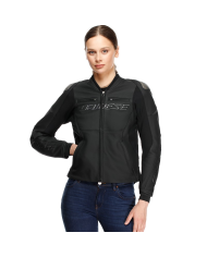 CHAQUETA DAINESE RACING 5 LADY PERFORADA NEW BLACK/BLACK | Cuero de moto | %brands%