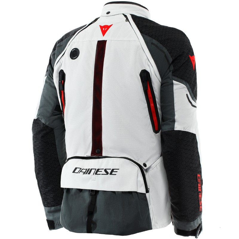 CHAQUETA DAINESE SUPER ADVENTURE ABSOLUTESHELL NEW GLACIER-GREY/IRON-GATE/RED | Invierno de moto | %brands%
