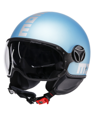 CASCO MOMO DESIGN FGTR EVO MATT BLUE/SILVER | Momo design de moto | %brands%