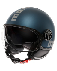 CASCO MOMO DESIGN FGTR EVO MATT BLUE/SILVER | Momo design de moto | %brands%