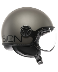 CASCO MOMO DESIGN FGTR EVO NEW MATT TITANIUM FROST/BLACK | Cascos Jet de moto | %brands%