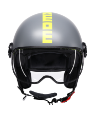 CASCO MOMO DESIGN FGTR CLASSIC NEW FLUO MATT GREY/YELLOW FLUO | Cascos Jet de moto | %brands%