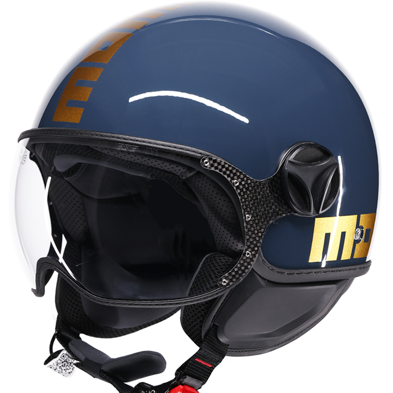 CASCO MOMO DESIGN FGTR CLASSIC NEW FLIP BRASS/GOLD | Cascos Jet de moto | %brands%