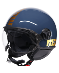 CASCO MOMO DESIGN FGTR CLASSIC CANDY MATT OTTANIO GREY/WHITE | Momo design de moto | %brands%