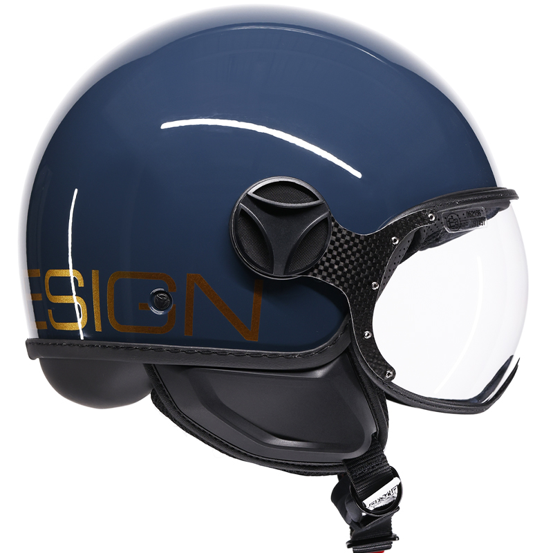 CASCO MOMO DESIGN FGTR CLASSIC NEW FLIP BRASS/GOLD | Cascos Jet de moto | %brands%