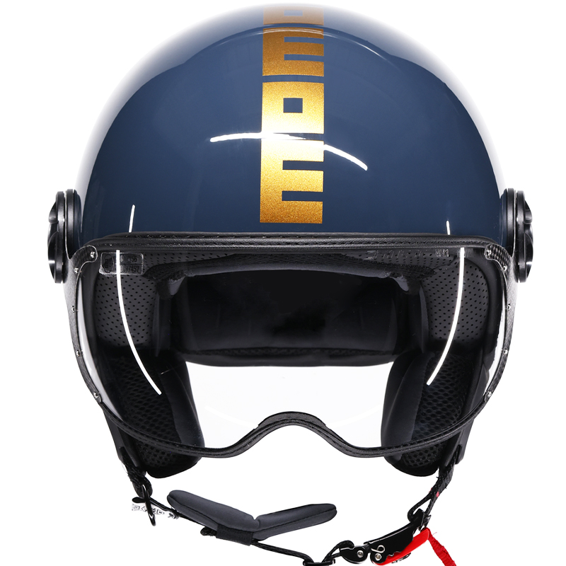 CASCO MOMO DESIGN FGTR CLASSIC NEW FLIP BRASS/GOLD | Cascos Jet de moto | %brands%