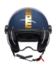 CASCO MOMO DESIGN FGTR CLASSIC NEW FLIP BRASS/GOLD | Cascos Jet de moto | %brands%