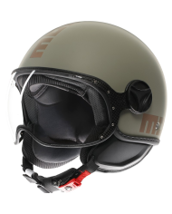 CASCO MOMO DESIGN FGTR CLASSIC FLIP MATT GREEN/BRONZE | Momo design de moto | %brands%